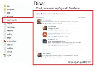Dica:
 Você pode usar o plugin do facebook.




                           http://goo.gl/CoGz9
 