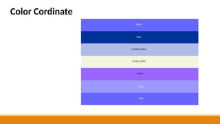 WEDDING CONCEPT AND MOODBOARD (COLOR PALETTE) | PPTX