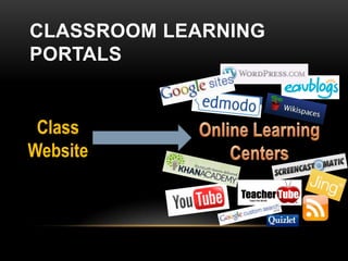 CLASSROOM LEARNING
PORTALS


 Class
Website
 