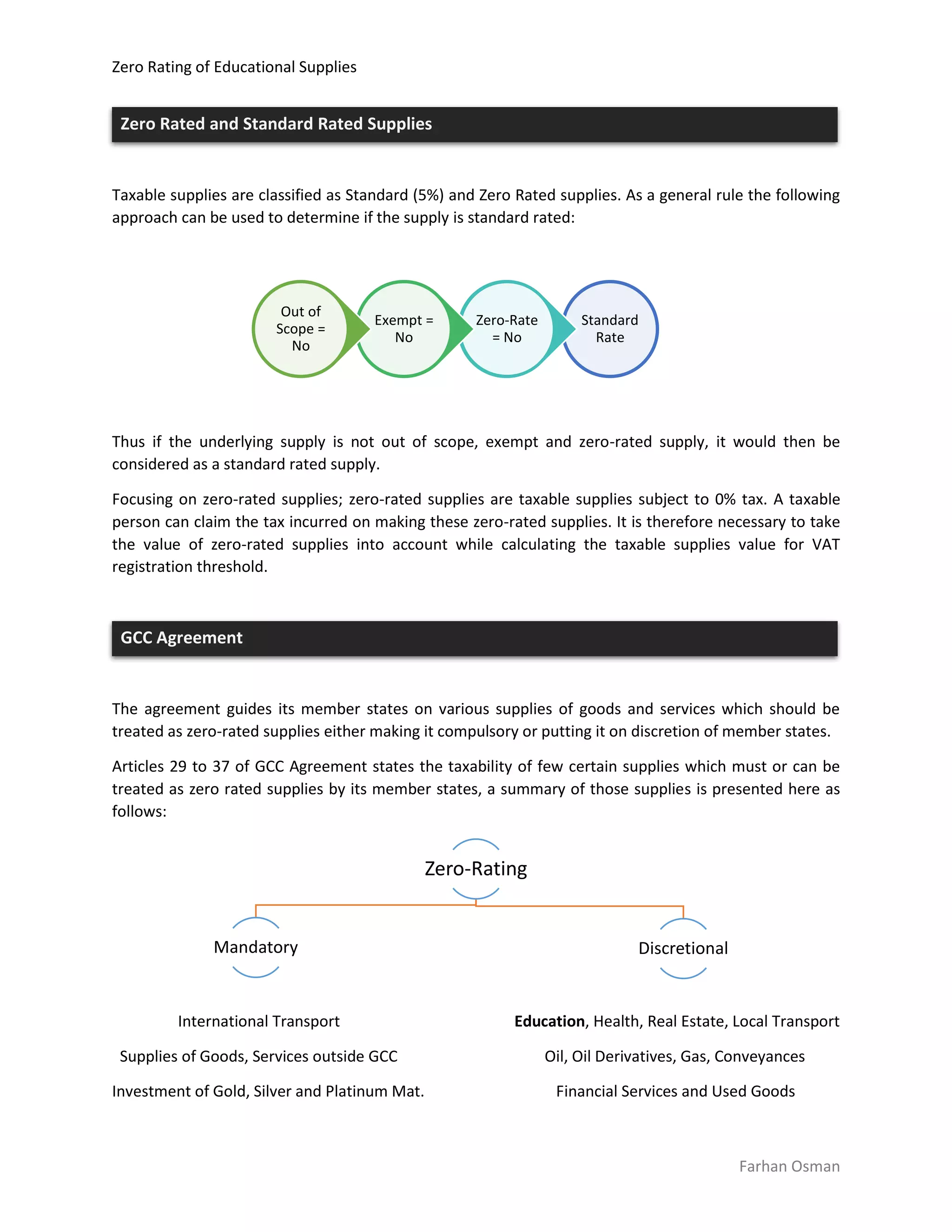 UAE VAT Zero Rating of Educational Supplies PDF