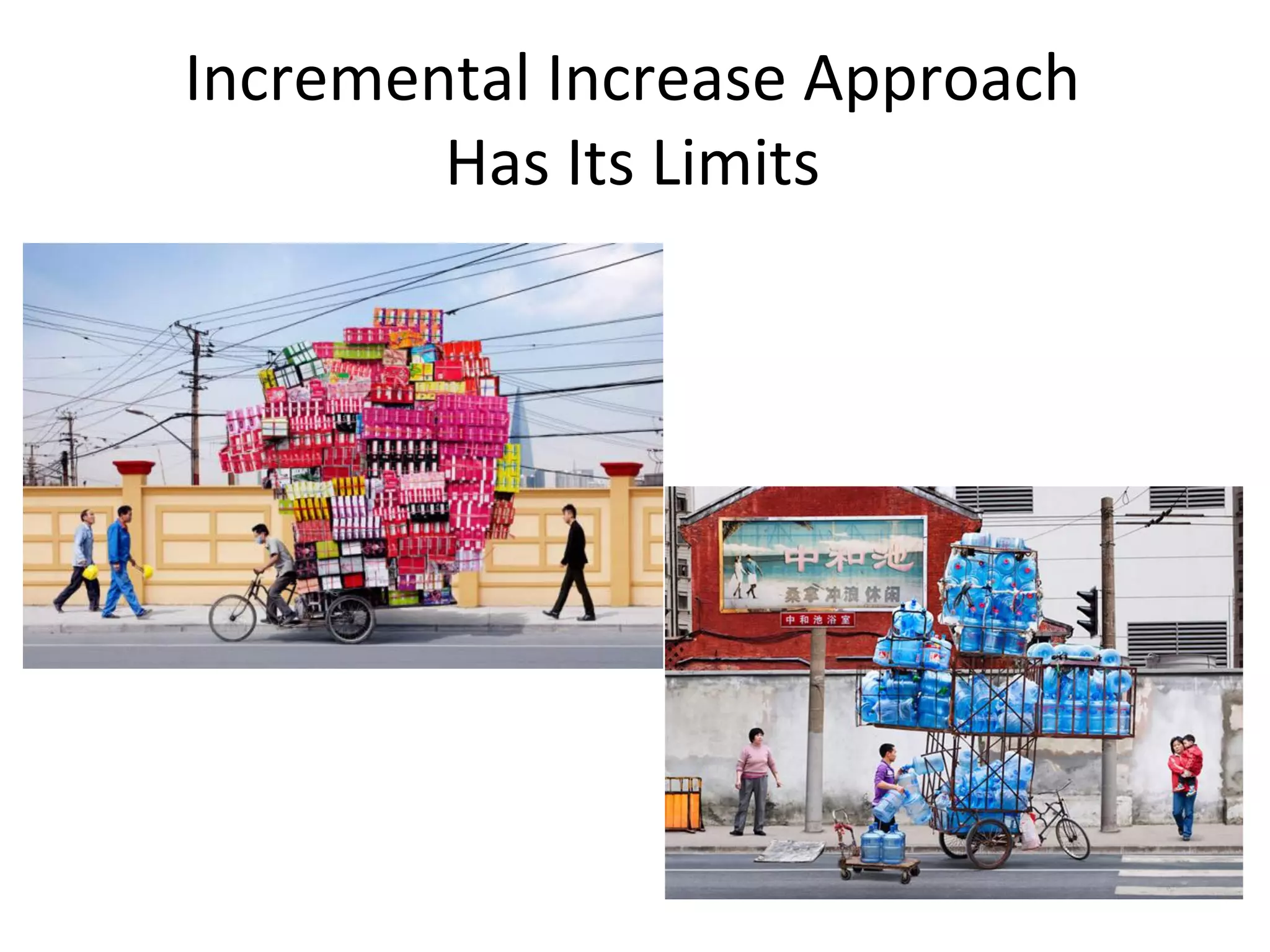 Incremental Increase Approach
        Has Its Limits
 