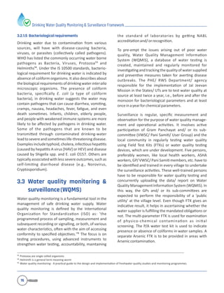 Drinking Water Quality Monitoring & Sur veillance F rame work | PDF