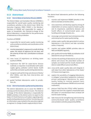 Drinking Water Quality Monitoring & Sur veillance F rame work | PDF