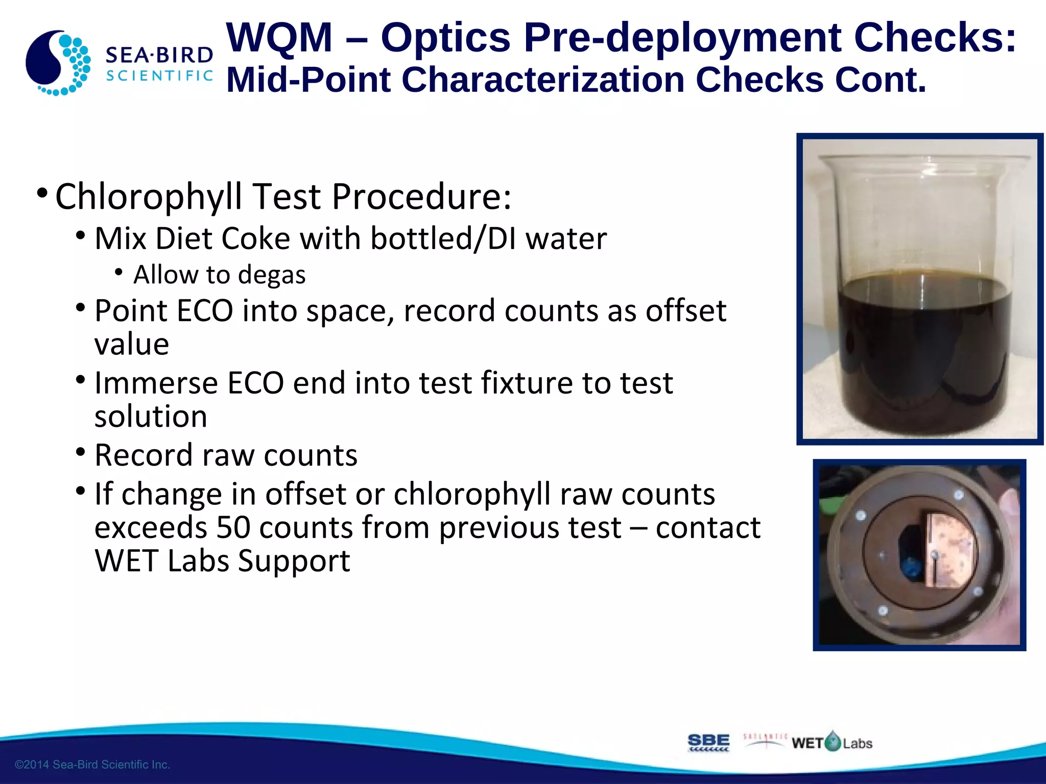 Water Quality Monitor - Sensor Check Procedures | PPT
