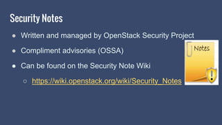 OpenStack Security Project | PPTX
