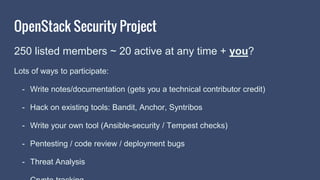 OpenStack Security Project | PPTX