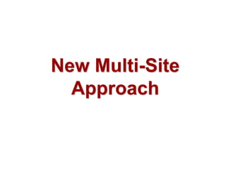New Multi-Site
Approach
 