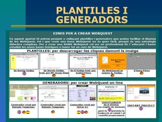 PLANTILLES I GENERADORS 