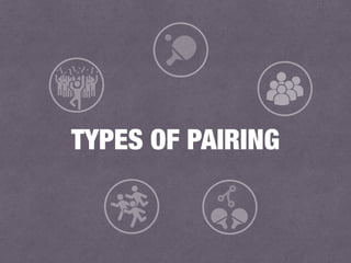 TYPES OF PAIRING
 