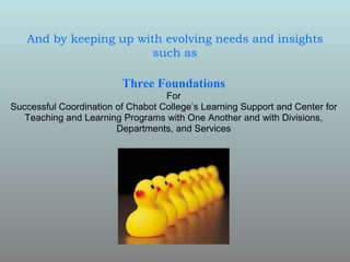 And by keeping up with evolving needs and insights such as 