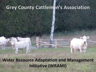 Water Resource Adaptation and Management
Initiative (WRAMI)

 