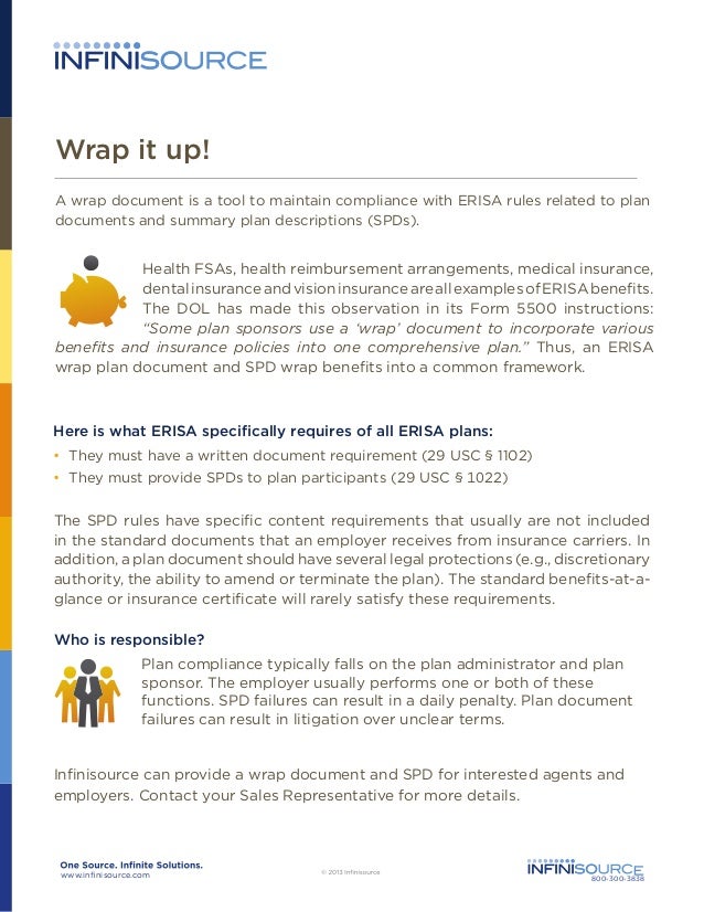 Wrap it Up with ERISA and SPD
