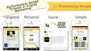 sed
             -band
          nceFrie
      rma-2-
   rfo nd
 Pe rie                         Presenting Wrapp
  “F Marketi ng”

Targeted   Personal    Social           Simple
 