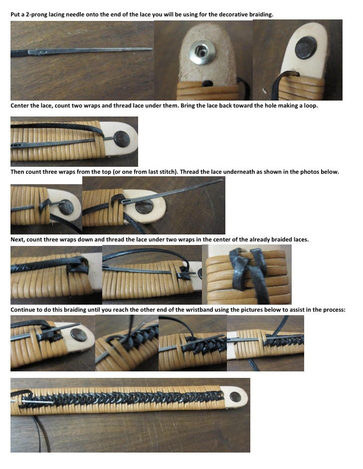 Leathercraft Tutorial Wrapped and Braided Leather Wristbands