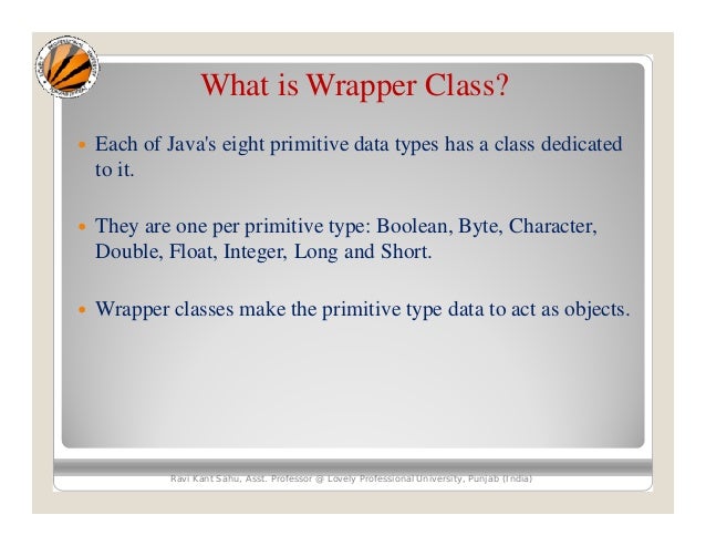 How to write a custom wrapper class in java