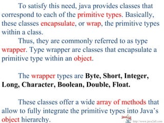 Wrapper class | PPT