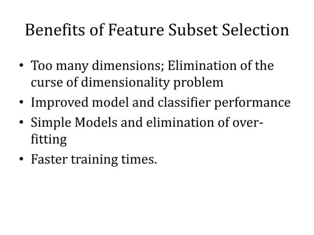 Wrapper feature selection method | PPT