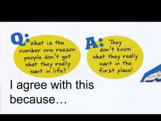 I agree with this
because…
 