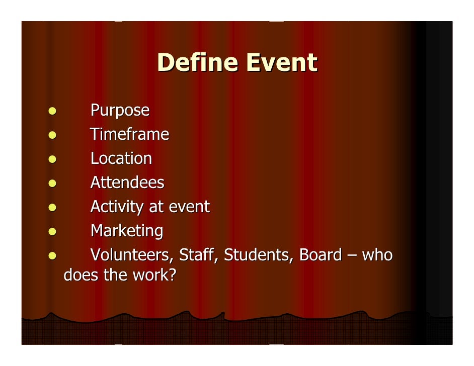  special events management 