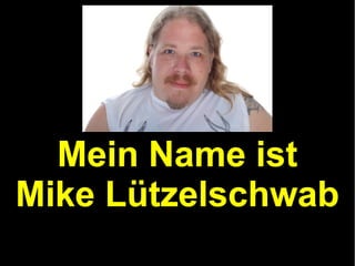 Mein Name ist
Mike Lützelschwab

 