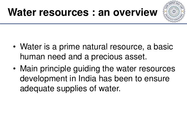 importance of water resource development