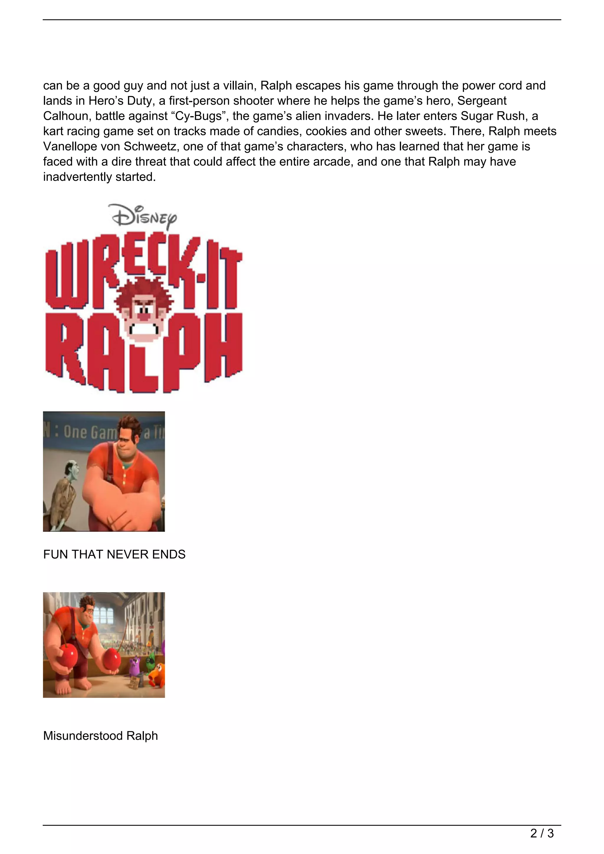 Wreck-It Ralph | PDF