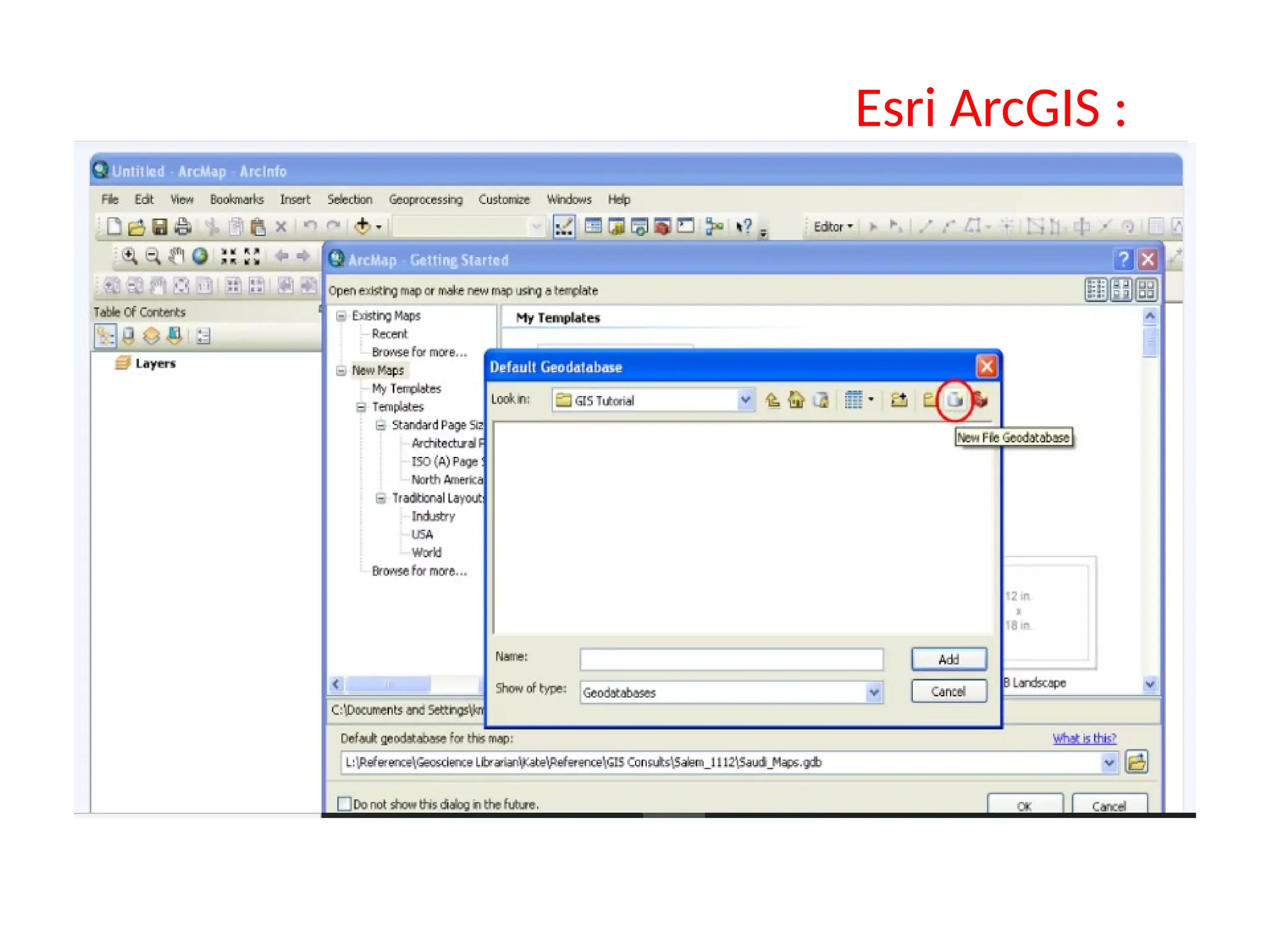 Esri ArcGIS :
 