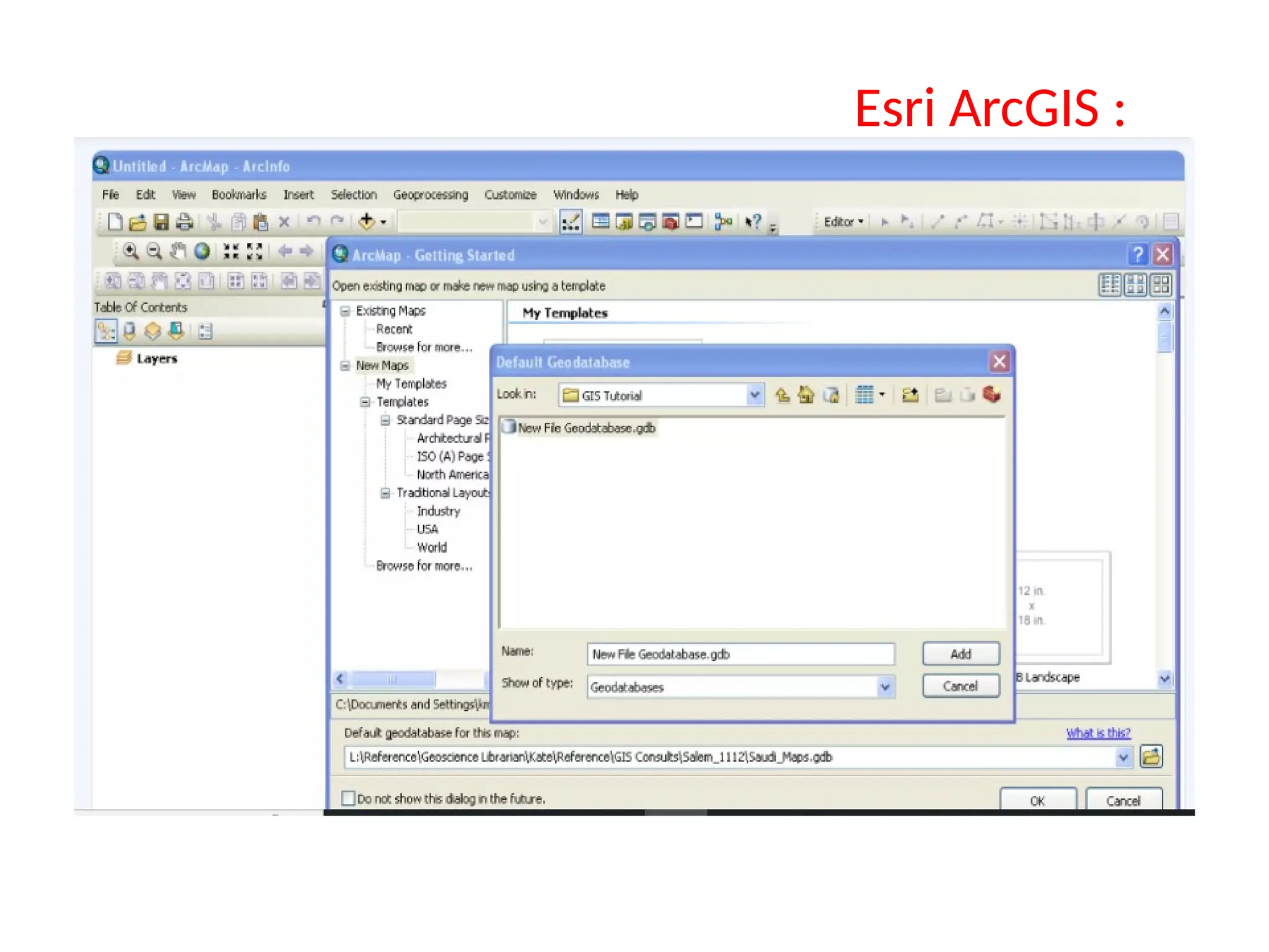 Esri ArcGIS :
 