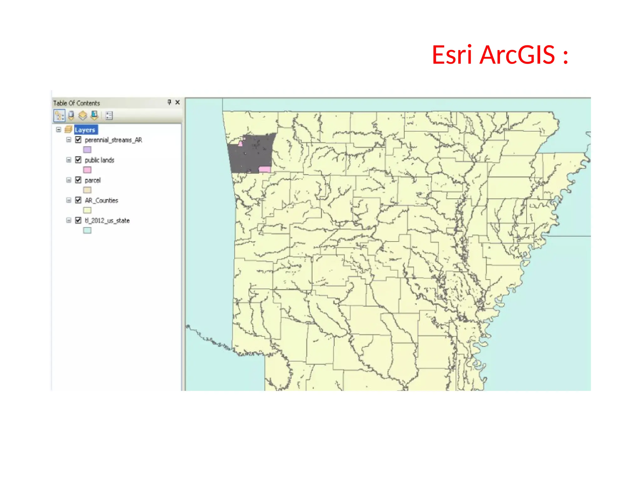 Esri ArcGIS :
 