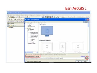 Esri ArcGIS :
 