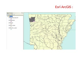 Esri ArcGIS :
 