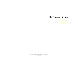 Demonstration
Improved
Editing
Copyright © 2010 Esri. All rights
reserved.
 
