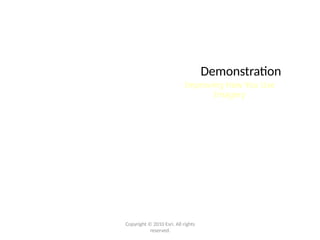 Demonstration
Improving How You Use
Imagery
Copyright © 2010 Esri. All rights
reserved.
 