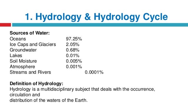 hydrological engineers