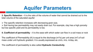 Pumping Out Tests
Dupuit Theory:
The coefficient of permeability of the permeable layer can be determined by pumping
from ...
