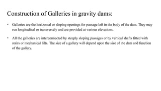 WRE II construction of galleries in gravity dams | PDF