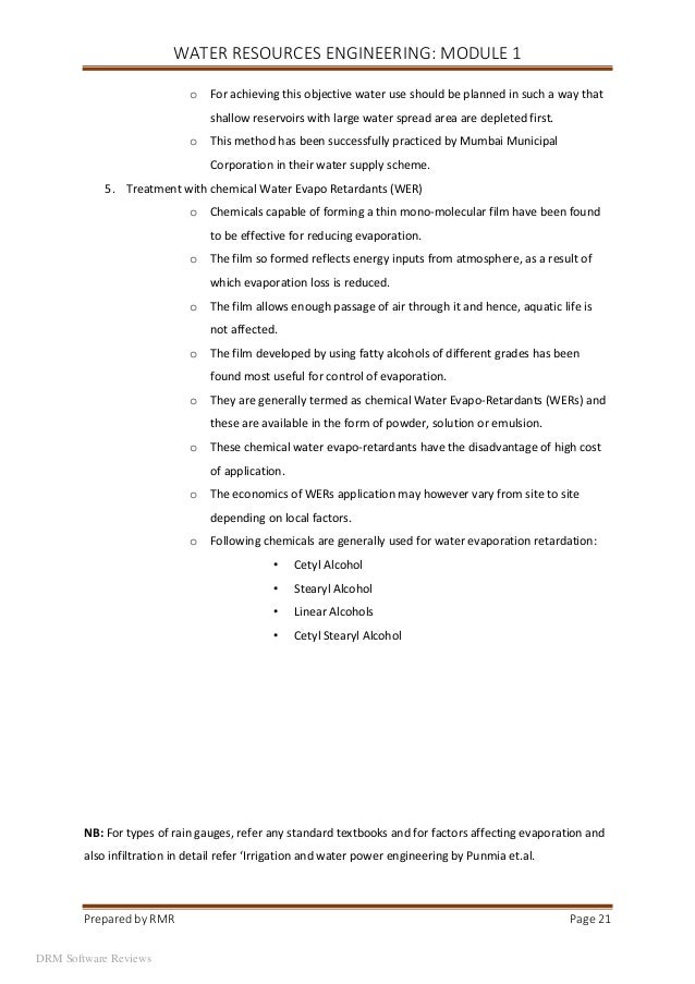 WATER RESOURCES ENGINEERING MODULE 1 NOTES