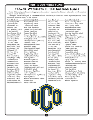 2015-16 UCO Wrestling guide | PDF
