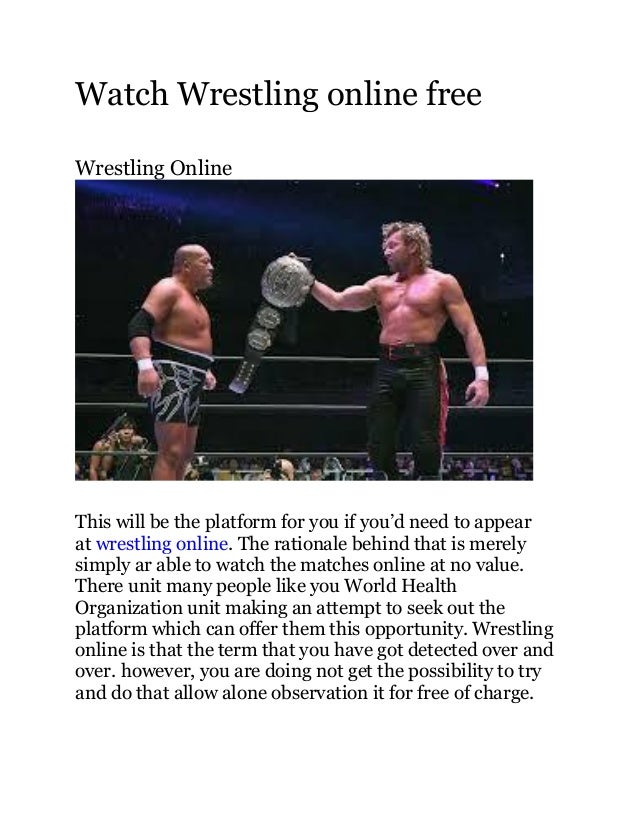 watch wrestling online free