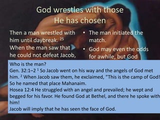 Wrestling with God and Man - Genesis 32:22-32 | PPTX
