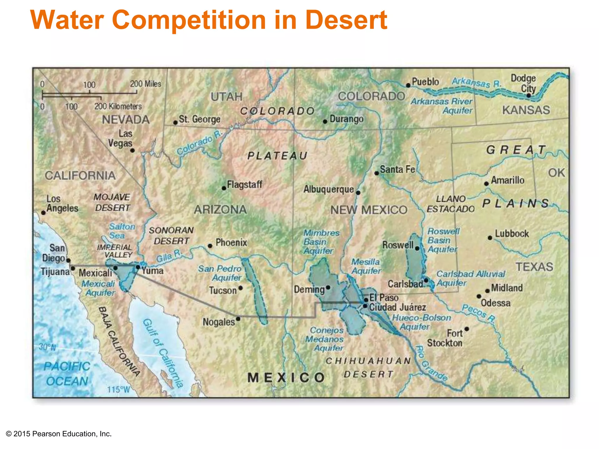 Water Competition in Desert 
© 2015 Pearson Education, Inc. 
 