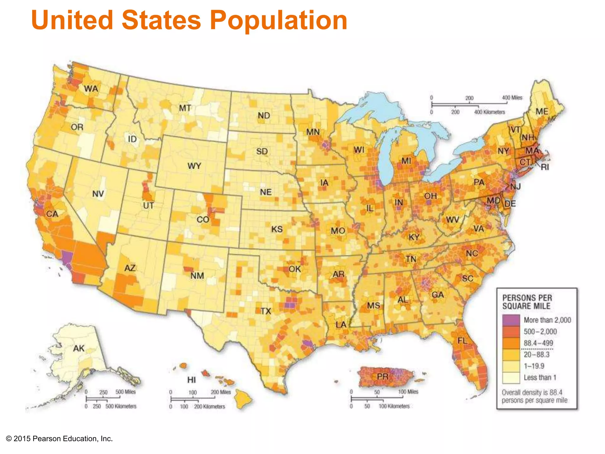 United States Population 
© 2015 Pearson Education, Inc. 
 