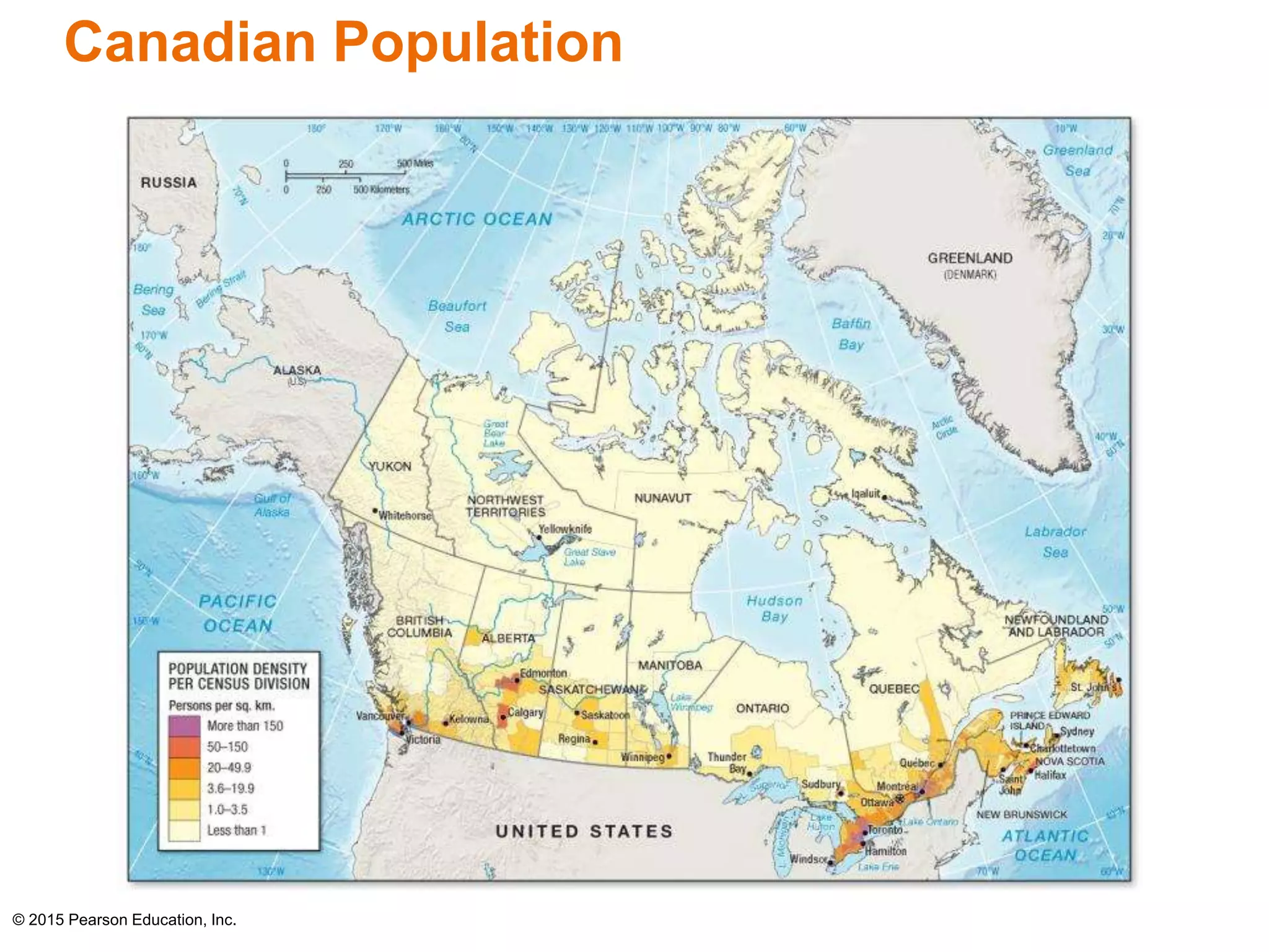 Canadian Population 
© 2015 Pearson Education, Inc. 
 