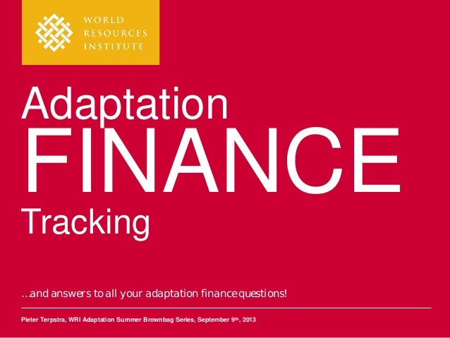 Adaptation Finance Tracking