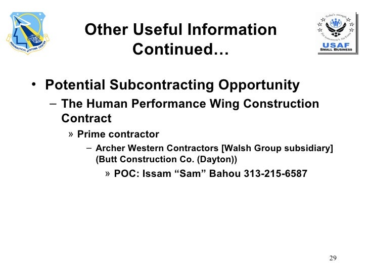 Small Business Subcontracting Plan Template