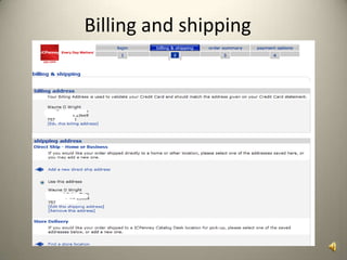 Billing and shipping