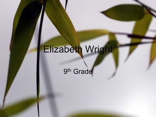 Elizabeth Wright

    9th Grade
 
