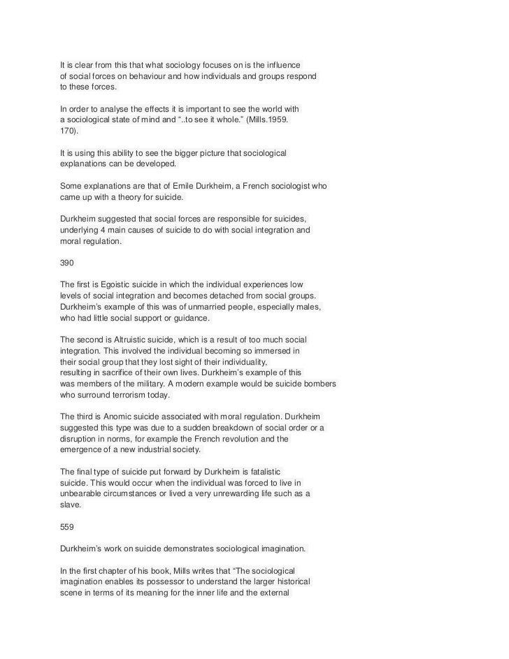 Social imagination essay