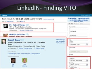 LinkedIN- Finding VITO 