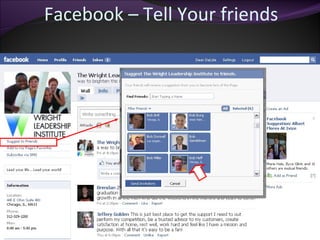 Facebook – Tell Your friends 